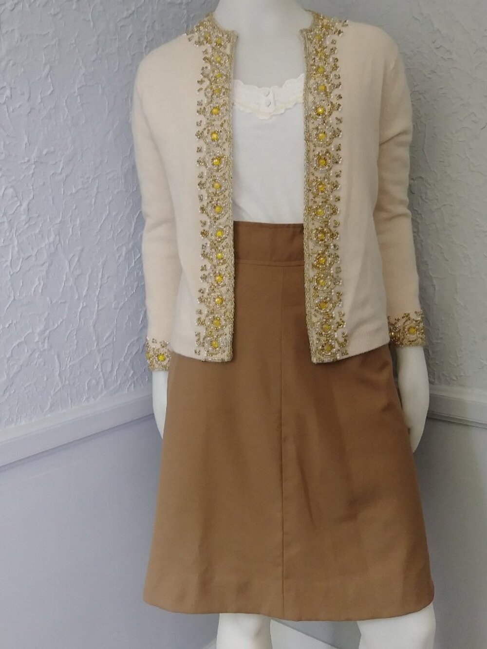 Vintage Angora and Lambswool Cardigan Sweater by Jeffrey Ohrenstein